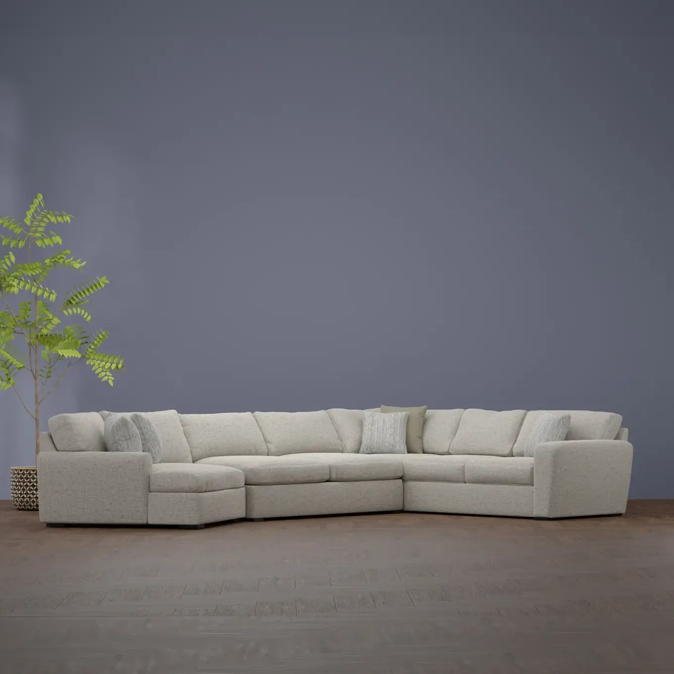 Harley 3pc Left Cuddler Sectional