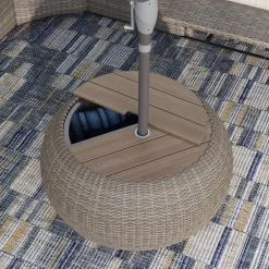 Hayward Cocktail Table with Umbrella Holder