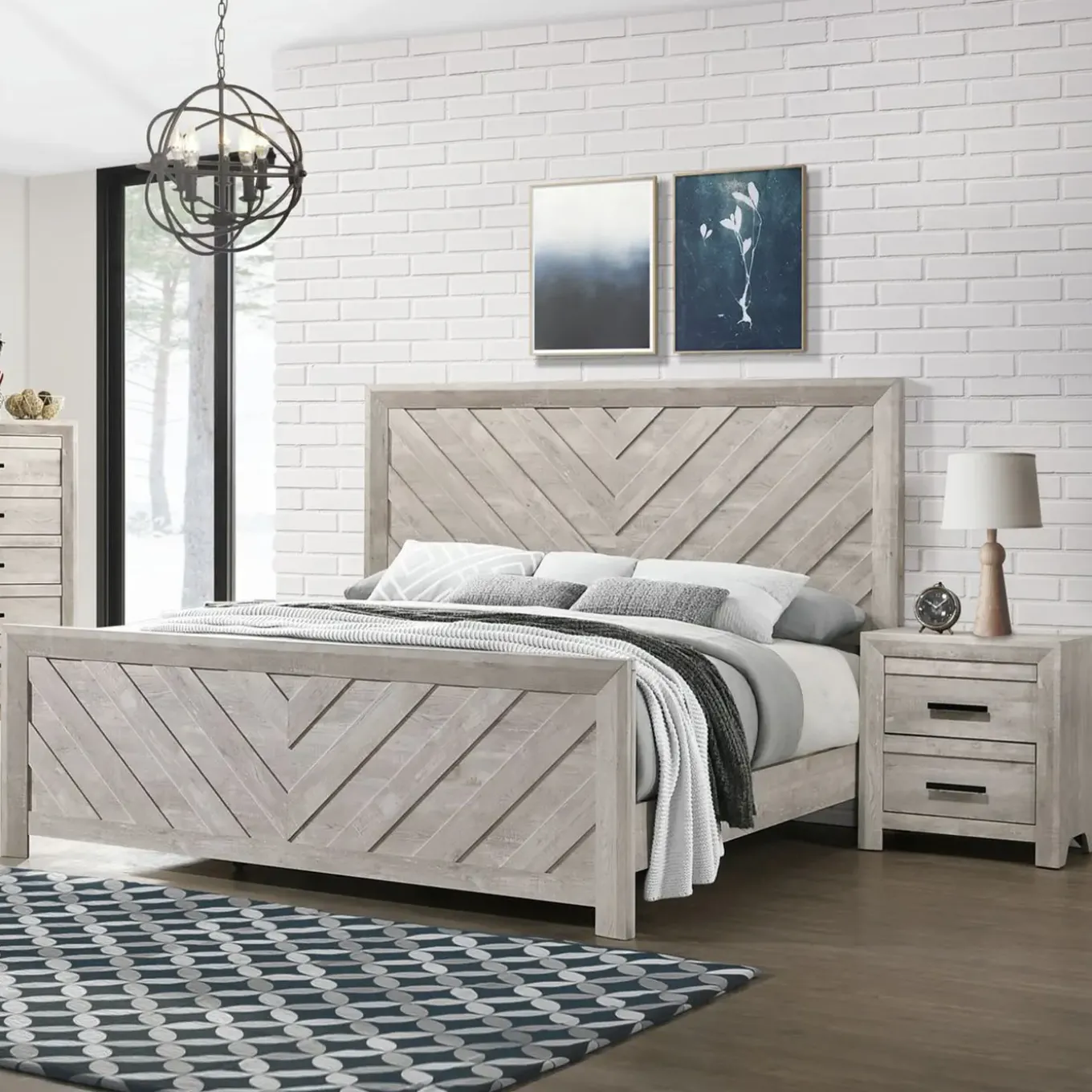 Kelcey White Bed