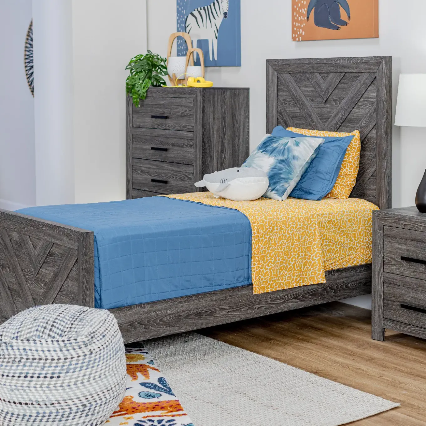 Kelcey Youth Bedroom-Gray