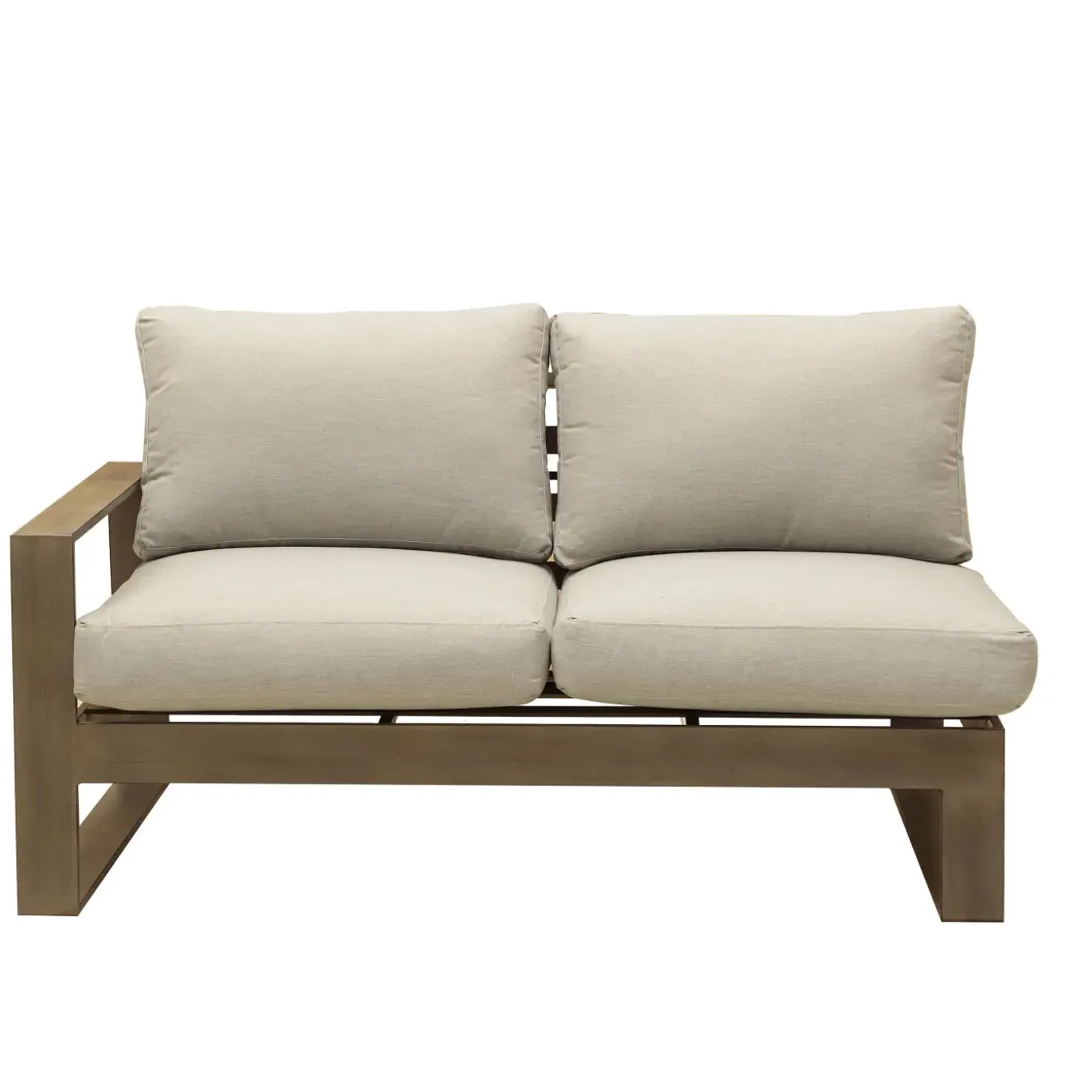 Lahaina Outdoor Seating Set 4pc Sectional: LAF Loveseat, RAF Loveseat, Corner & Armless Chair