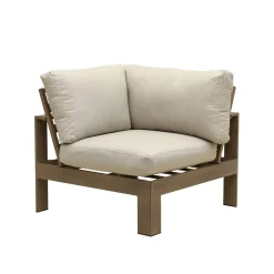Lahaina Outdoor Seating Set 4pc Sectional: LAF Loveseat, RAF Loveseat, Corner & Armless Chair