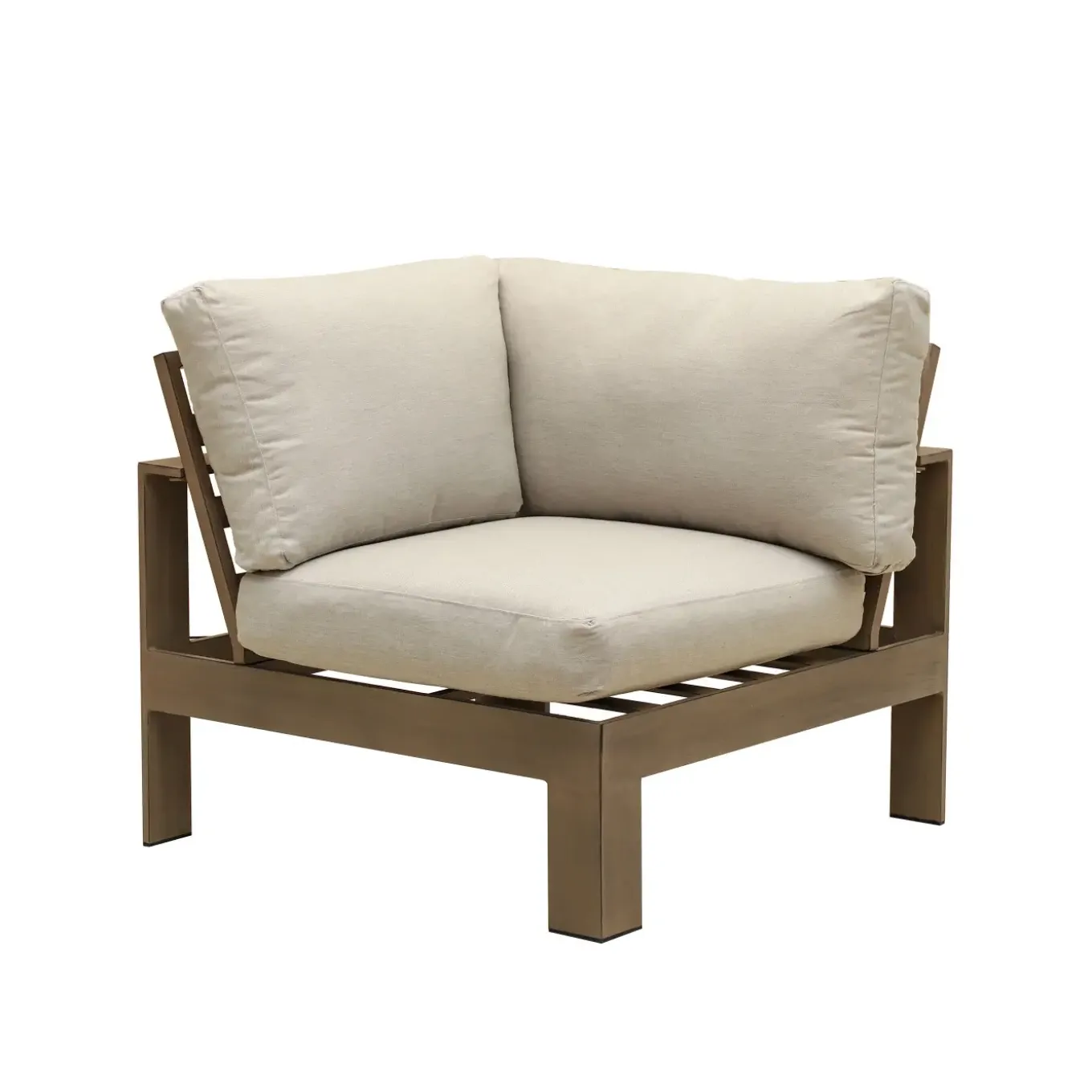 Lahaina Outdoor Seating Set 4pc Sectional: LAF Loveseat, RAF Loveseat, Corner & Armless Chair