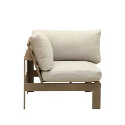 Lahaina Outdoor Seating Set 4pc Sectional: LAF Loveseat, RAF Loveseat, Corner & Armless Chair