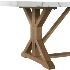 Lakeside Rectangular Marble Top Dining Table