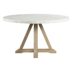 Lakeside Round Marble Top Dining Table