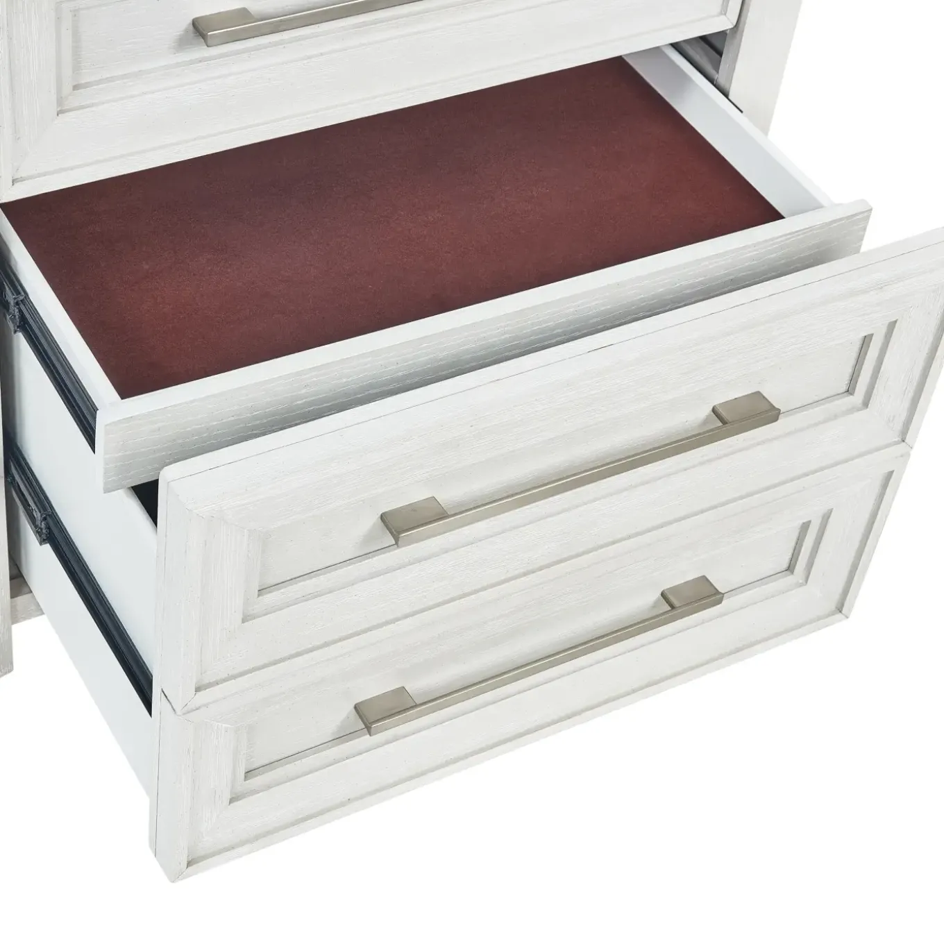 Laurel California King Panel Bed, Dresser, Mirror & Nightstand