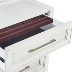 Laurel California King Panel Bed, Dresser, Mirror & Nightstand