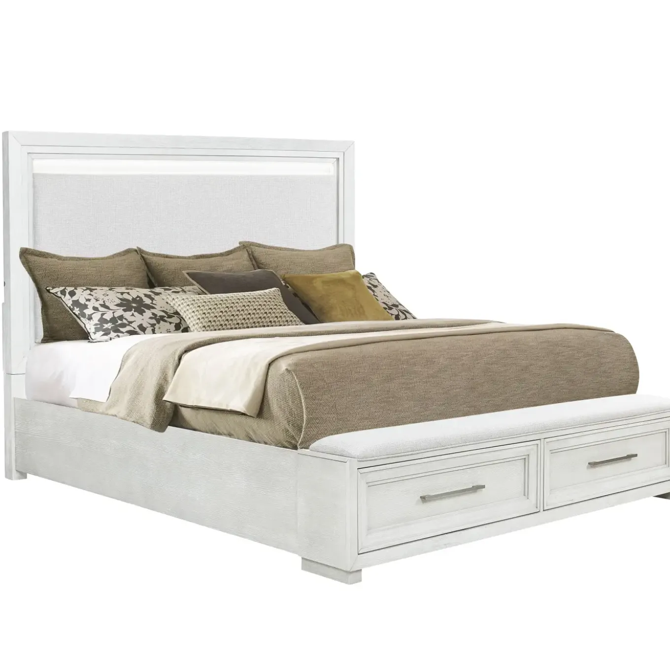 Laurel King Bench Storage Bed