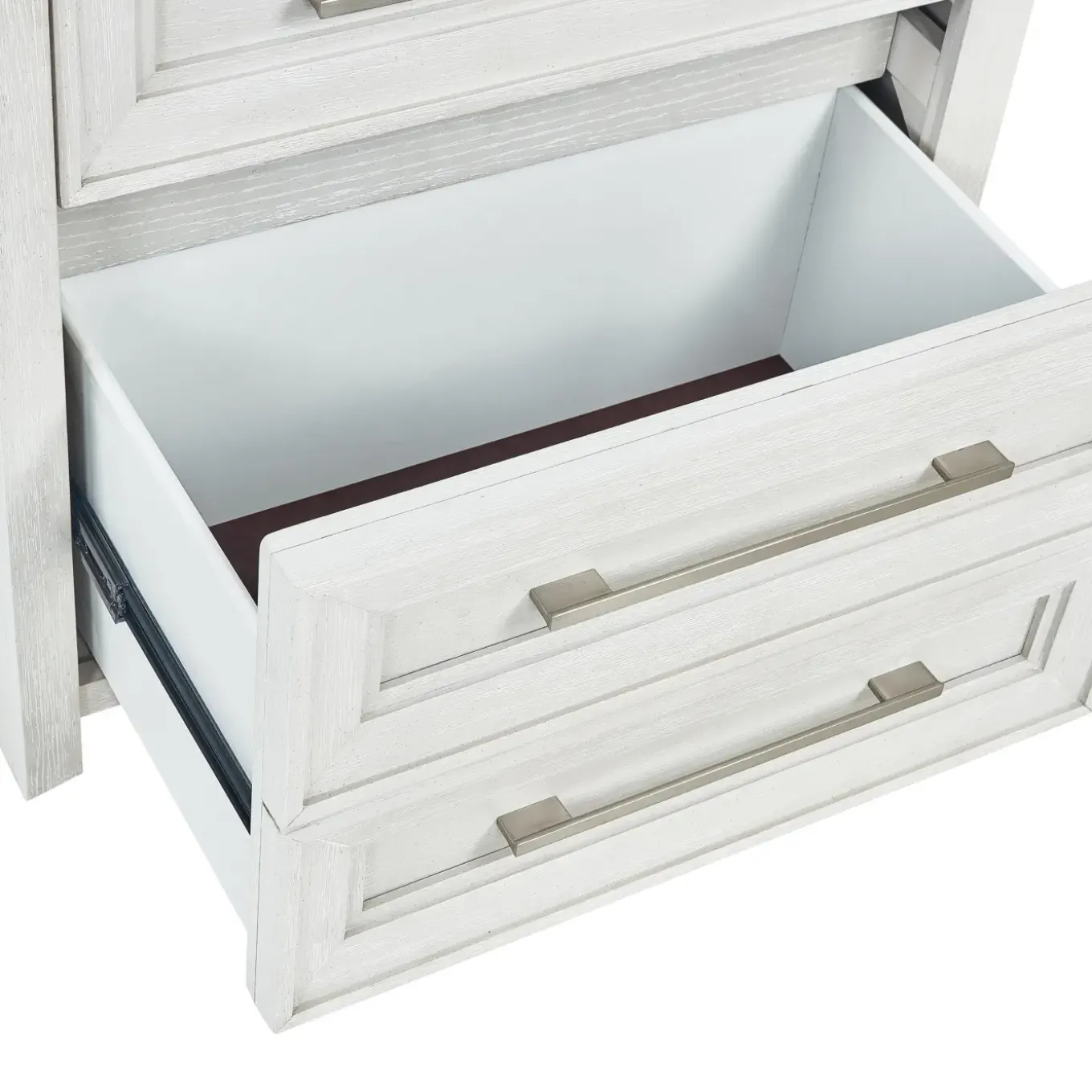 Laurel King Bench Storage Bed, Dresser, Mirror & Nightstand