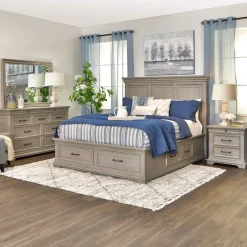 Legion Gray Storage Bed