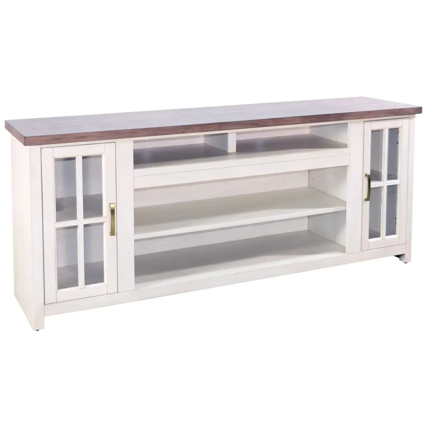 Levi Media Console & Log Fire Insert