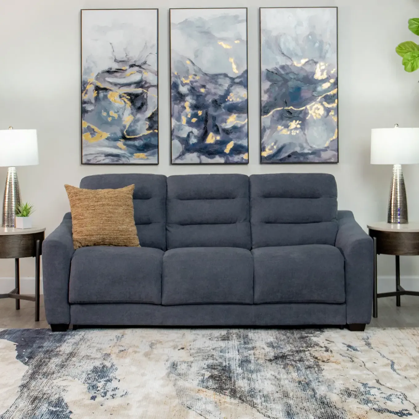 Luca Stearns & Foster Queen Sleeper Sofa with 8" Mattress