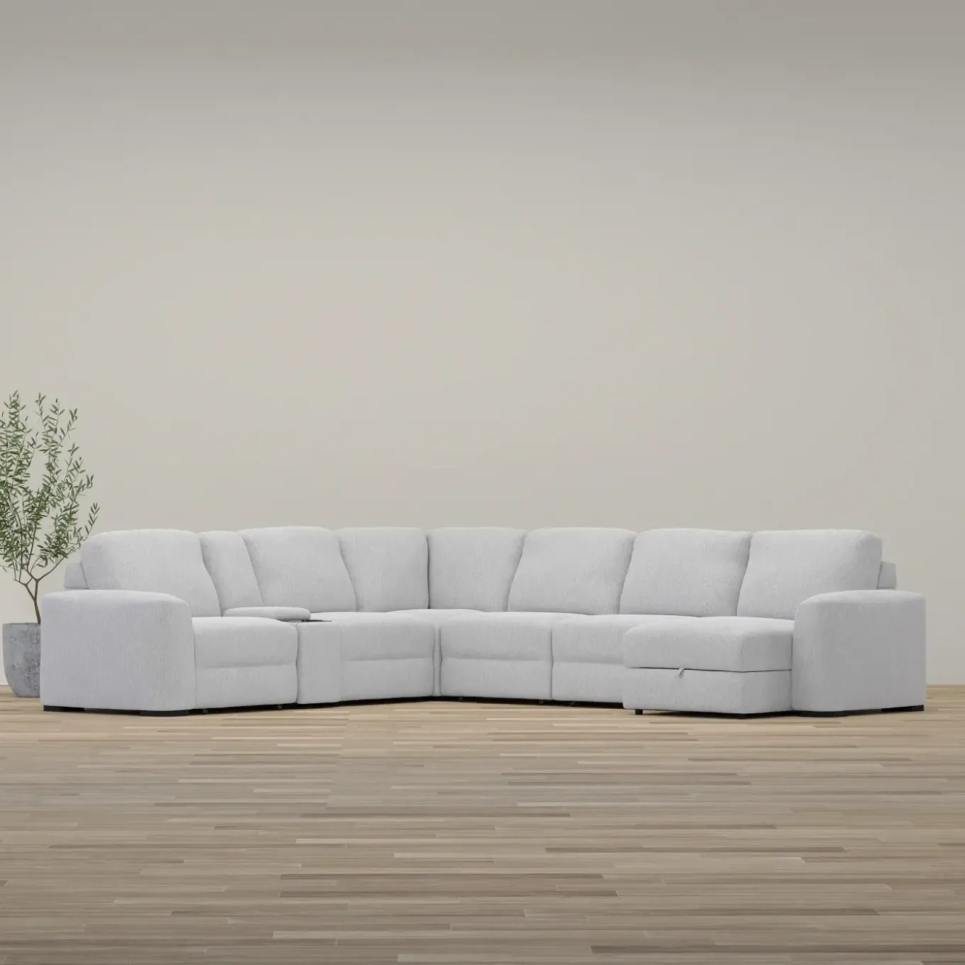 Luna 7pc Sectional with RAF Chaise