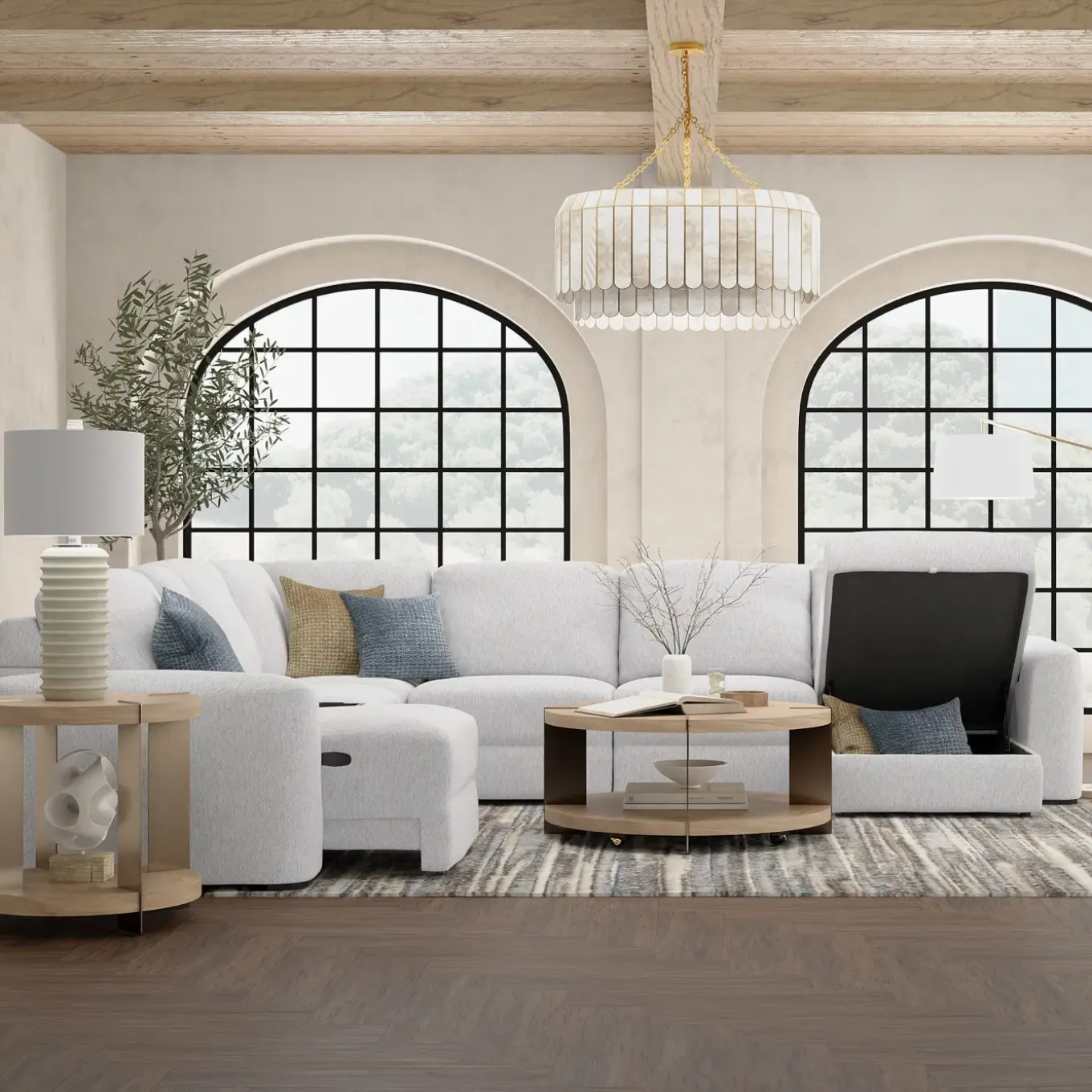 Luna 7pc Sectional with RAF Chaise