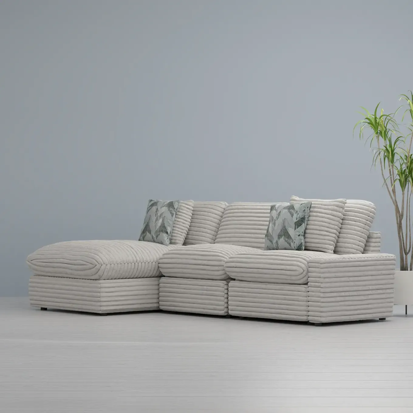 Lush 3pc Power Left Sofa Chaise