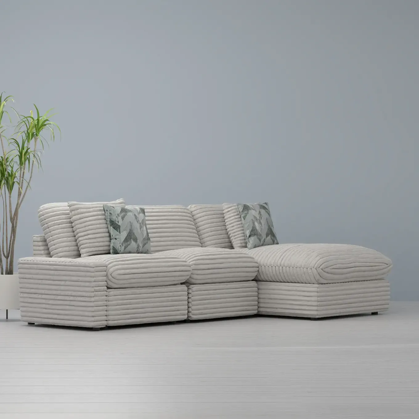 Lush 3pc Power Right Sofa Chaise