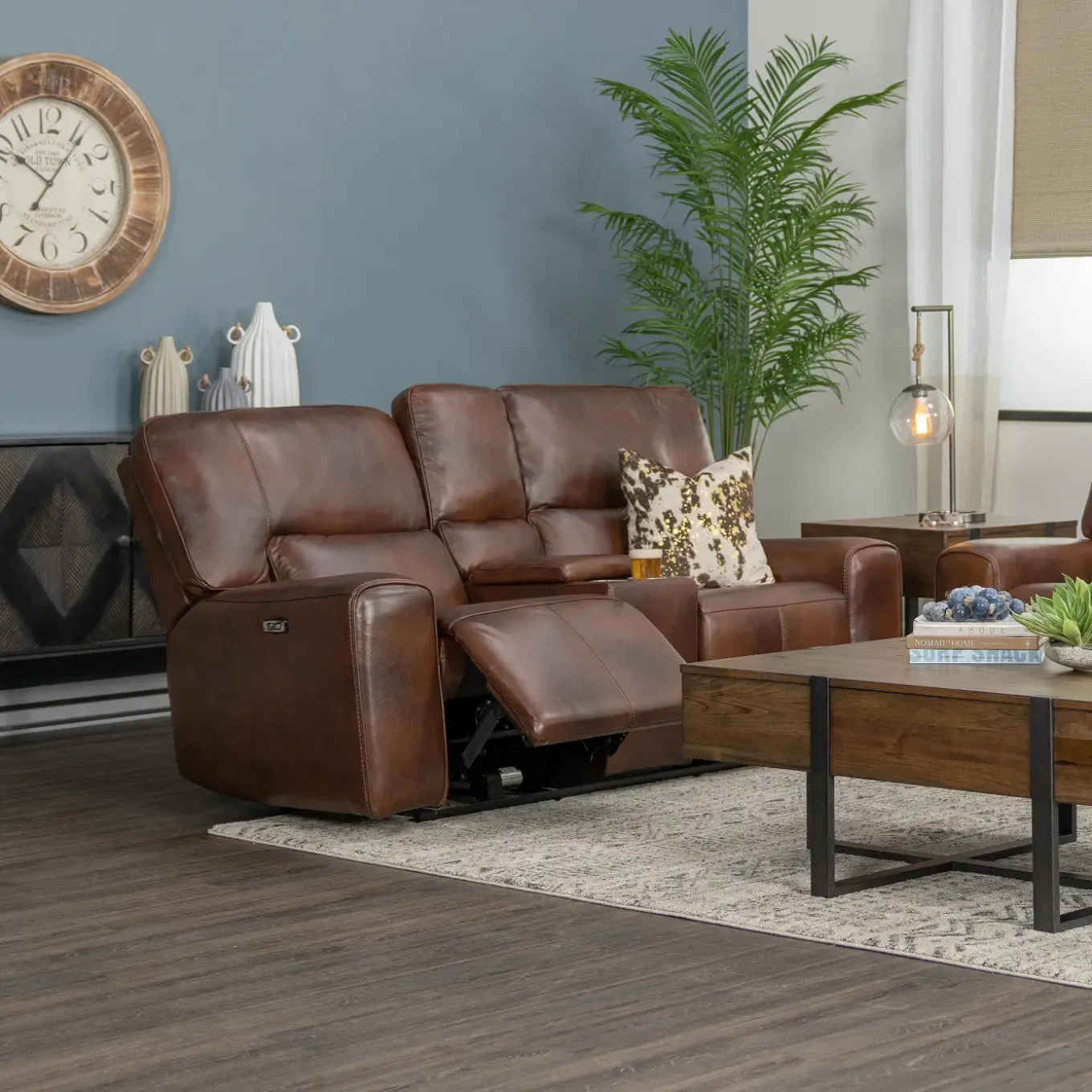 Malone Brown Reclining Living Room Set