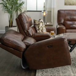 Malone Brown Reclining Living Room Set