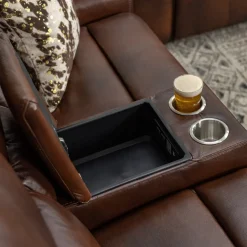 Malone Brown Reclining Living Room Set