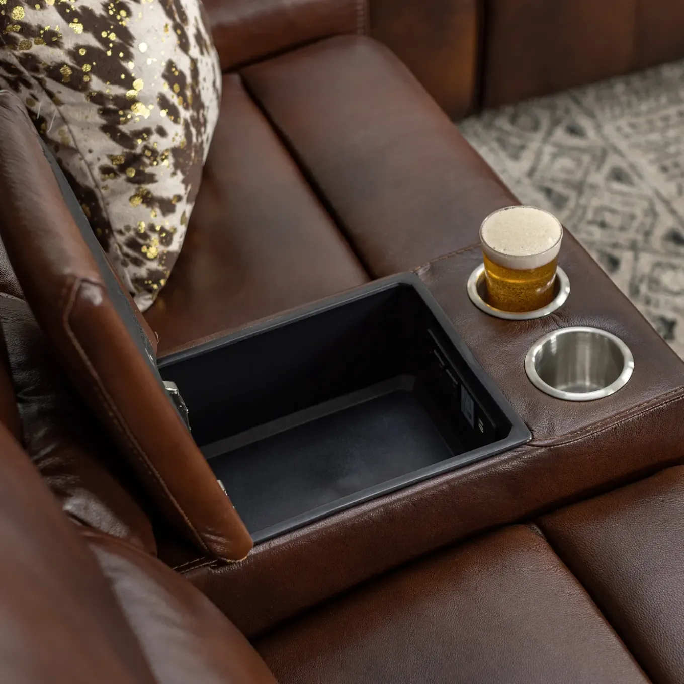 Malone Brown Reclining Living Room Set