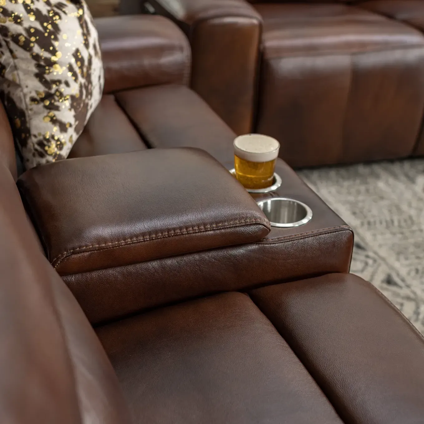 Malone Brown Reclining Living Room Set
