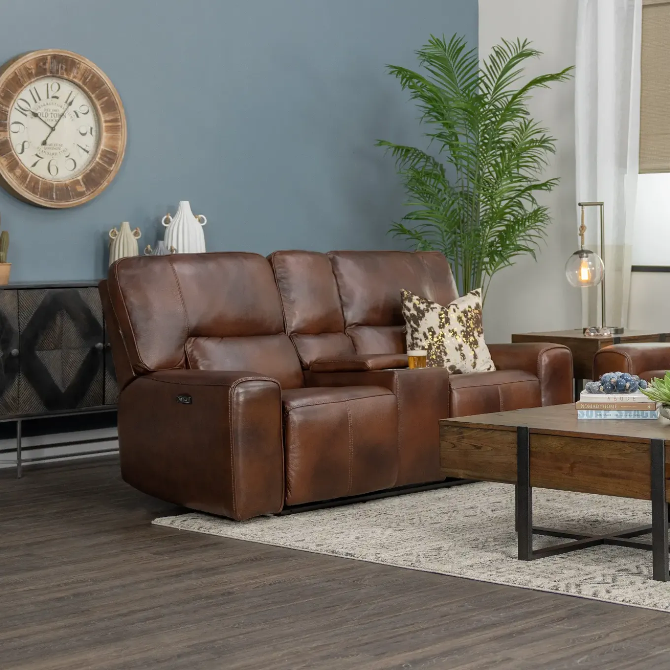Malone Brown Reclining Living Room Set