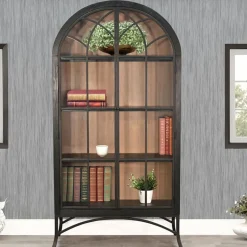 Marbella-New! Cabinet with Glass Doors