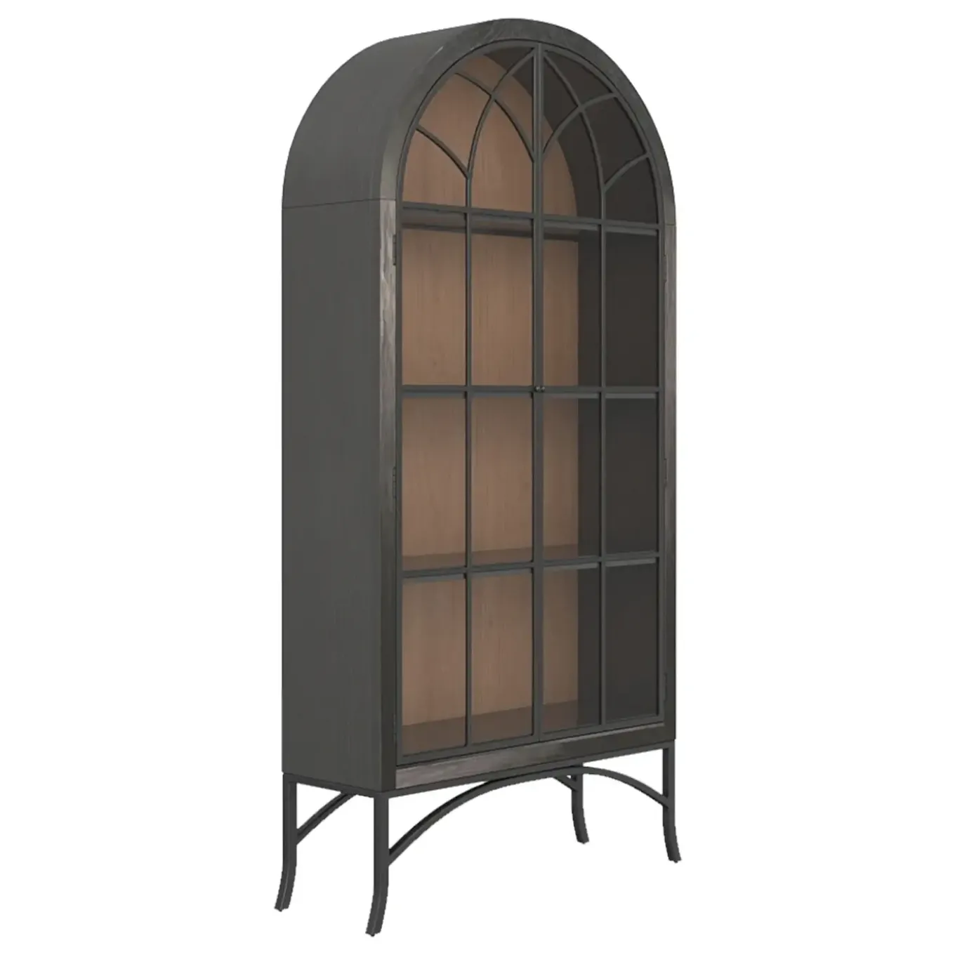 Marbella-New! Cabinet with Glass Doors