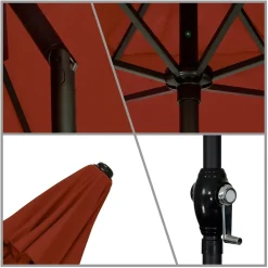 Market 9' Round Push-Tilt Umbrella