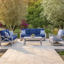 Melbourne Outdoor Sofa & 2 Swivel Chairs