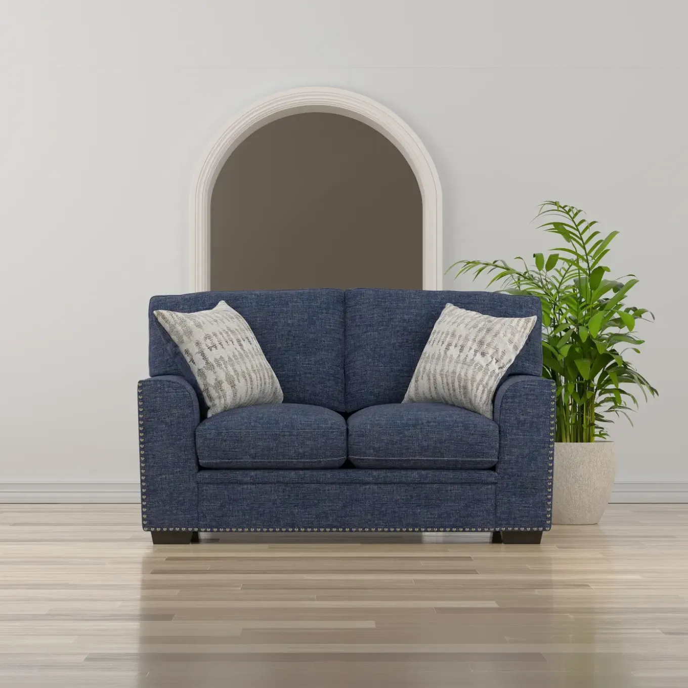 Mercer Blue Sofa & Loveseat
