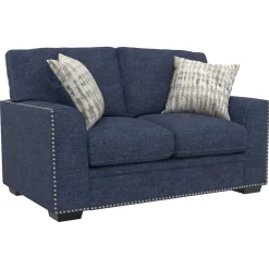 Mercer Blue Sofa & Loveseat