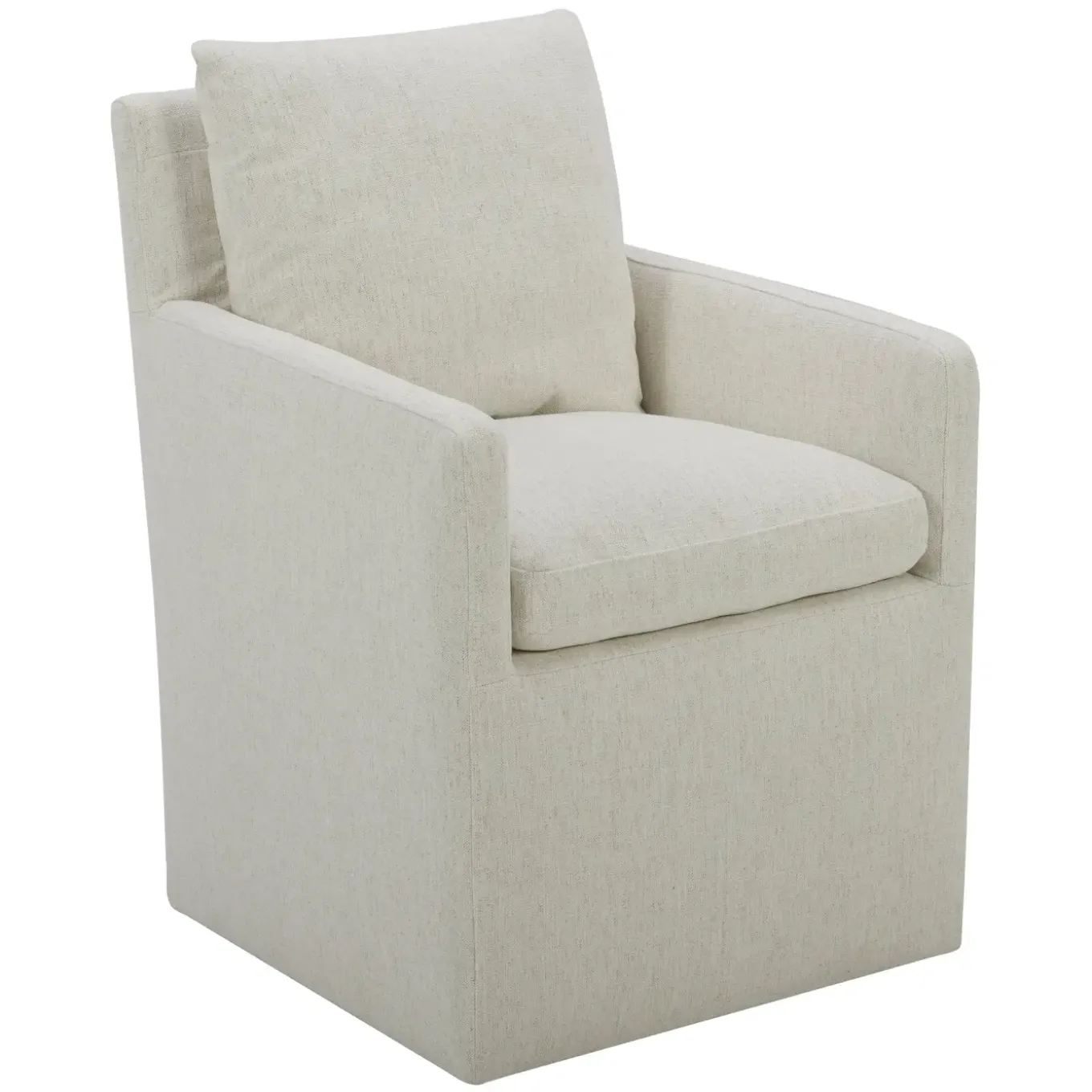 Mila Castered Arm Chair With Crypton Performance Fabric