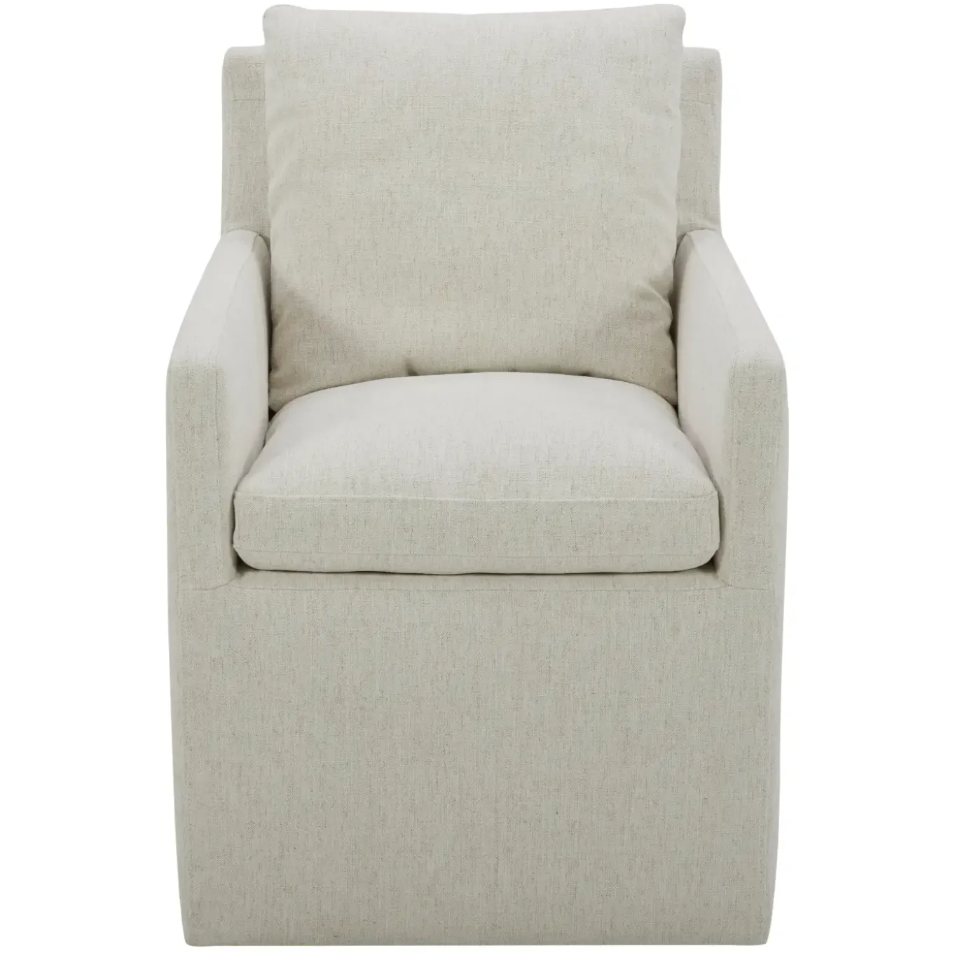 Mila Castered Arm Chair With Crypton Performance Fabric