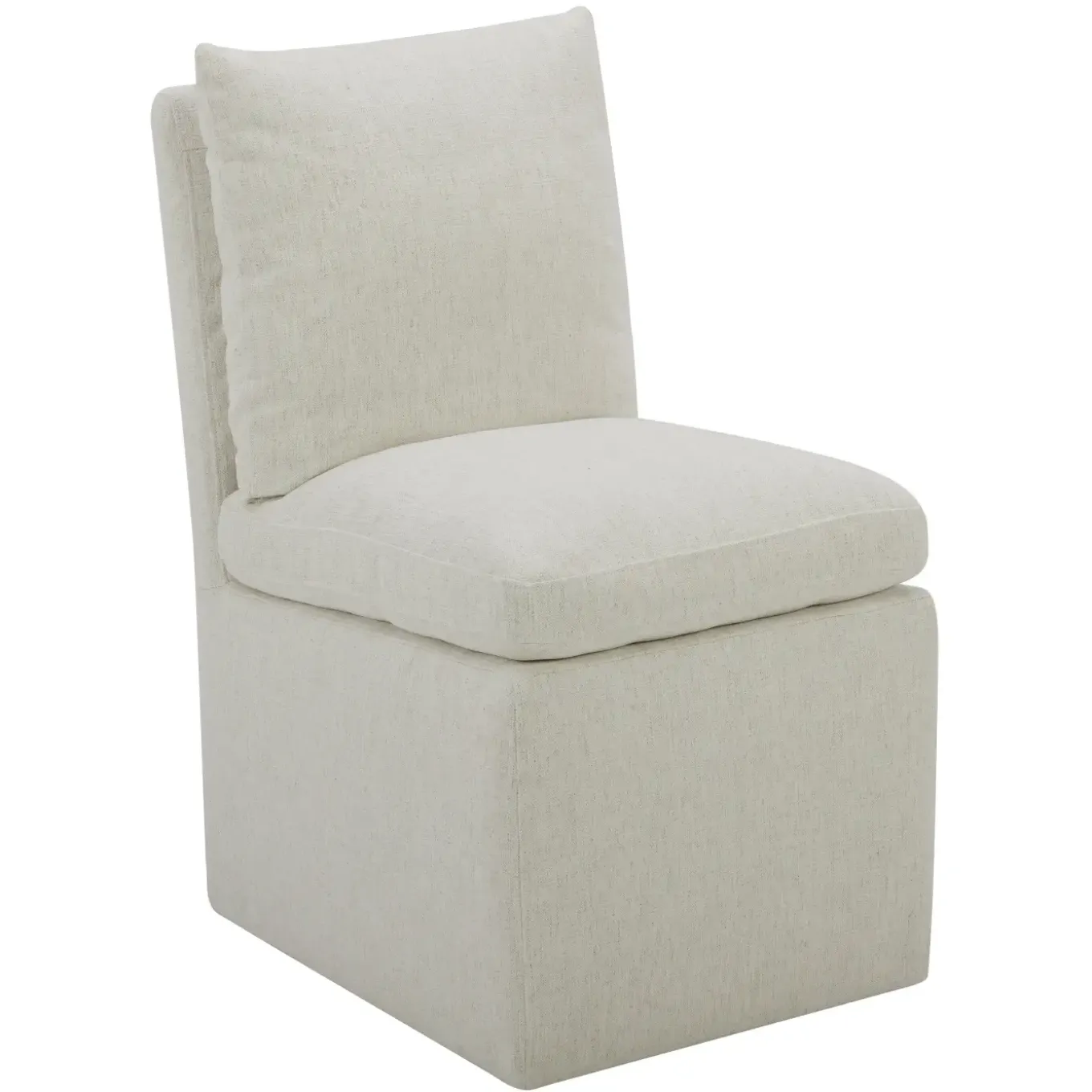 Mila Castered Side Chair With Crypton Performance Fabric