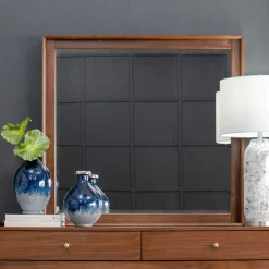 Minetta California King Loft Bed, Dresser, Mirror, Nighstand