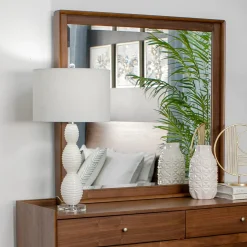 Minetta California King Loft Bed, Dresser, Mirror, Nighstand