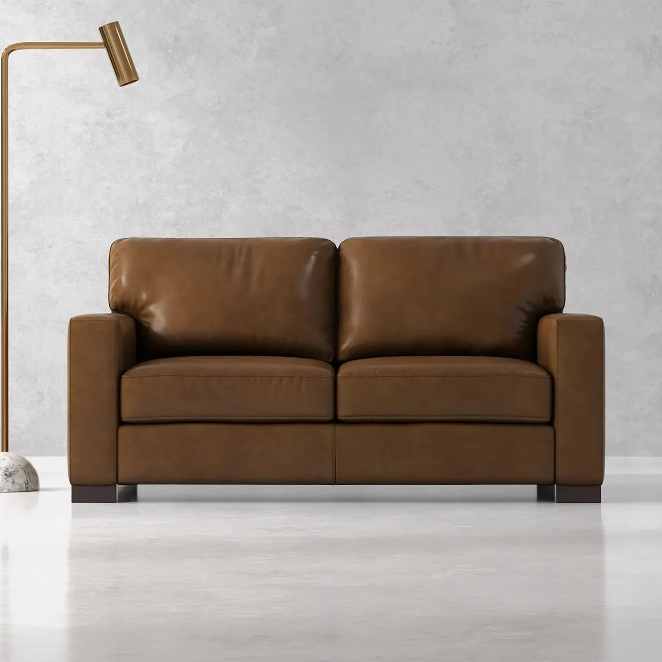 Monarch Leather Loveseat