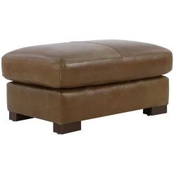 Monarch Leather Ottoman
