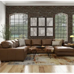 Monarch Leather Sectional