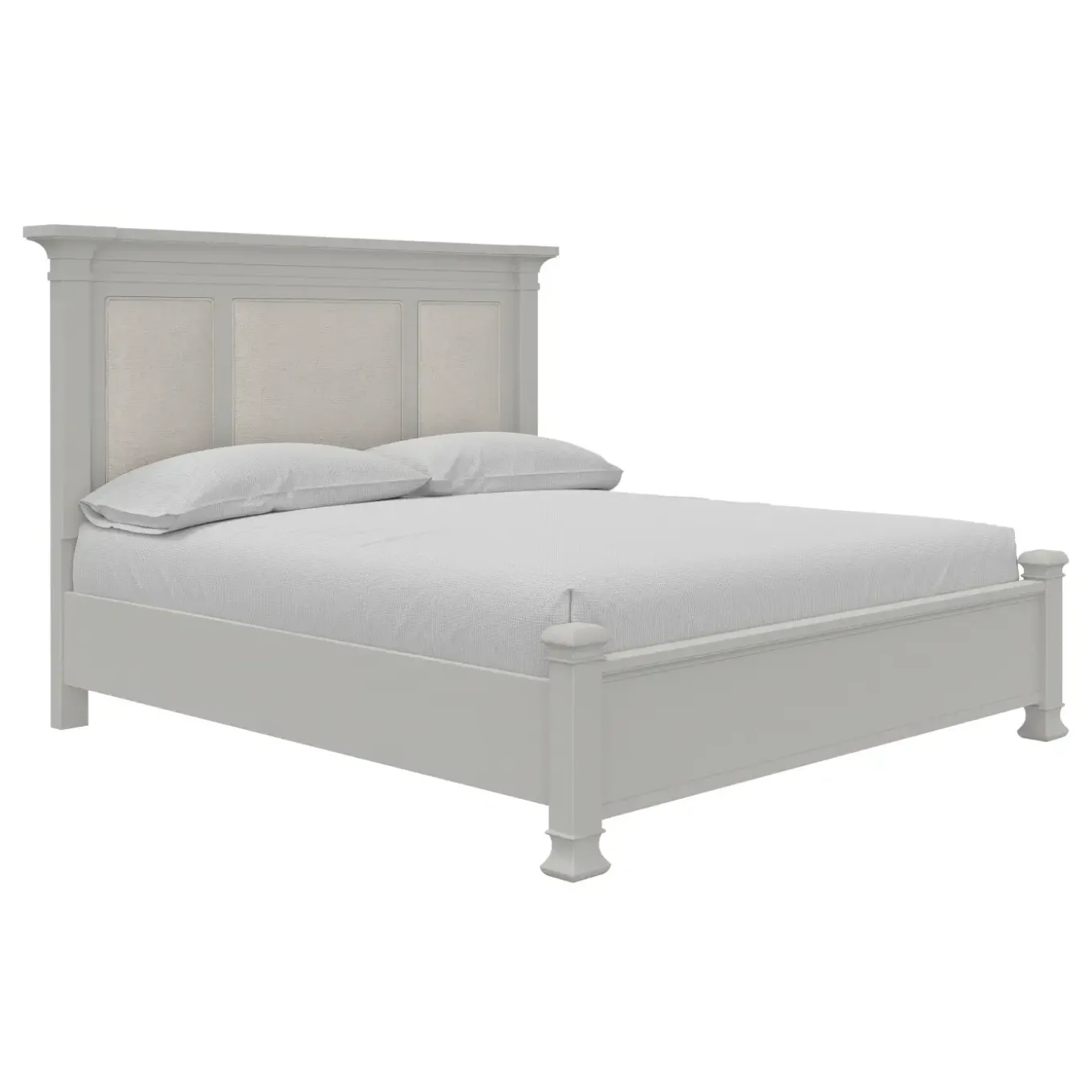 Newport King Upholstered Panel Bed