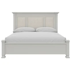 Newport King Upholstered Panel Bed