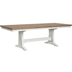 Newport 5pc Dining Set: Trestle Dining Table & 4 Side Chairs