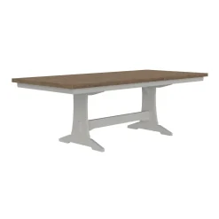 Newport 5pc Dining Set: Trestle Dining Table & 4 Side Chairs