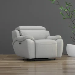 Nixon-New! Leather Power Recliner