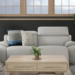 Nixon-New! Leather Power Sofa