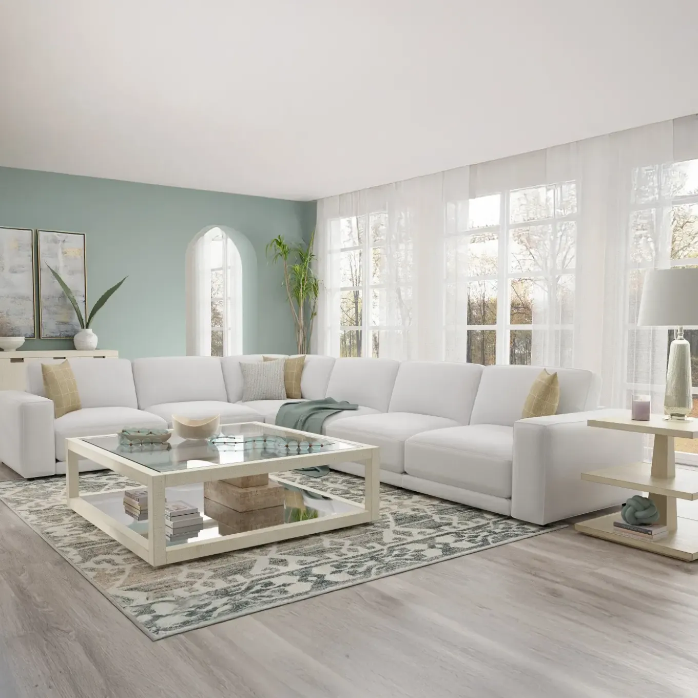 Nomad Sectional With Crypton Performance Fabric