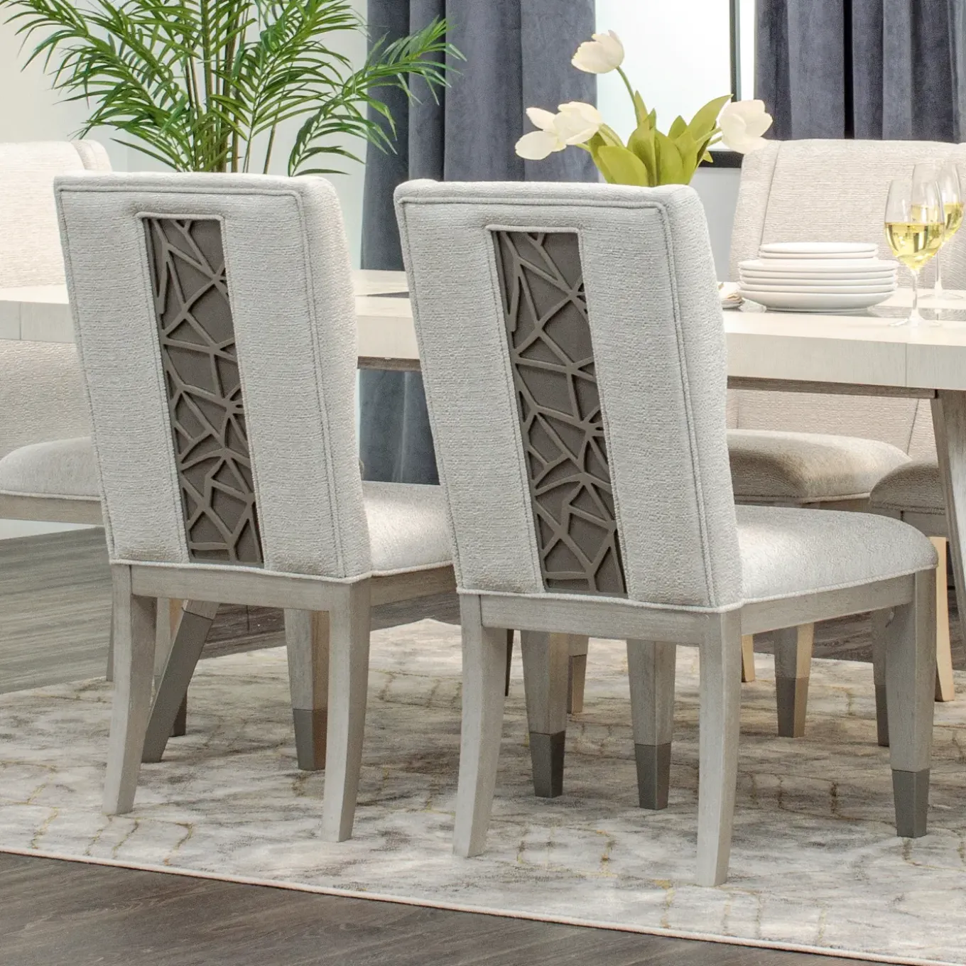 Paramount White Dining Set