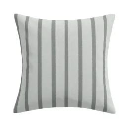 20" Pin Stripe Gray Outdoor Pillow